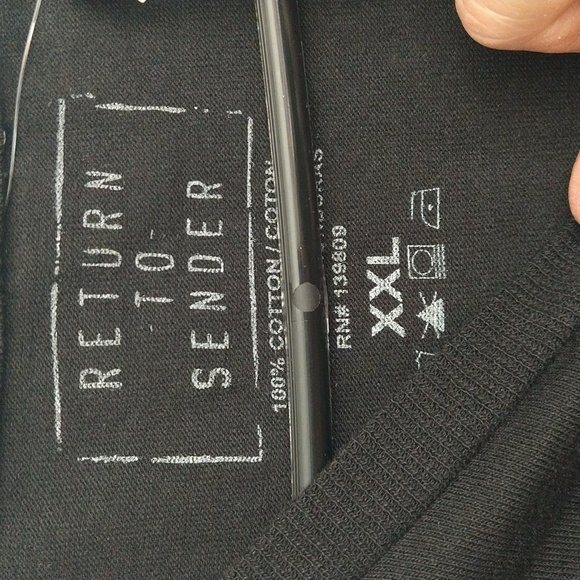 NWOT Men's Return To Sender Sell Your Soul Black Reaper Shirt Skull Skeleton XXL - Picture 5 of 7